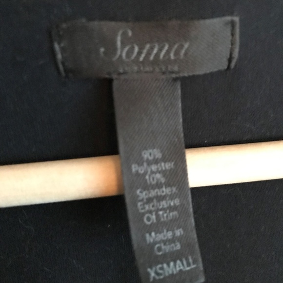 Soma Black Night Dress - Picture 3 of 3